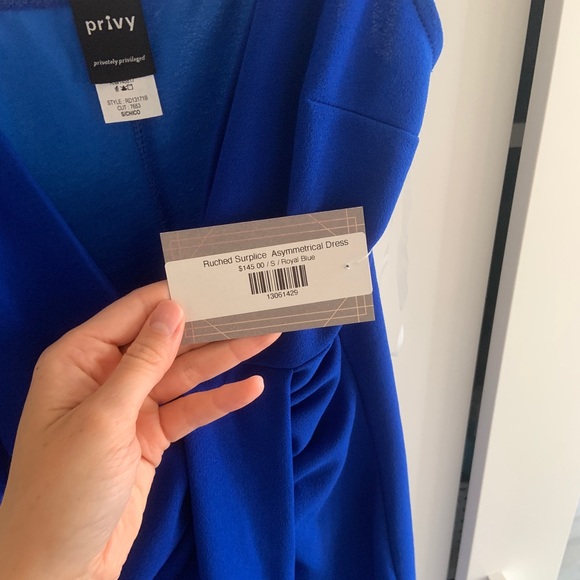 Royal Blue Cocktail Bodycon Dress - Picture 4 of 6